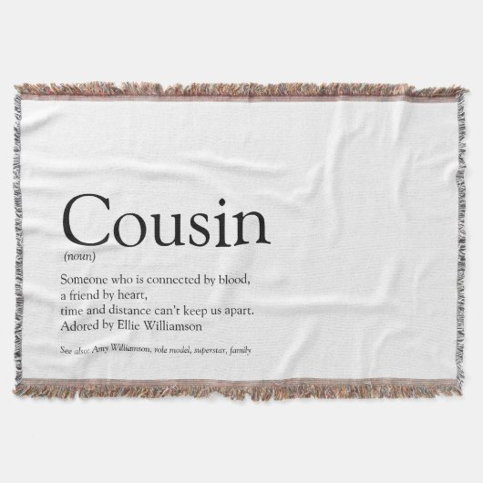 Couverture Cousin Cool Fun Noir et Blanc Moderne (Devant)