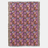 Couverture Coussin Classique Rose Warm Interiors pour Canapé (devant Vertical)