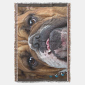 Couverture Coussin de jet de Bouledogue Anglais (devant Vertical)