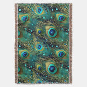 Couverture Coussin de jet Peacock Passion (devant Vertical)