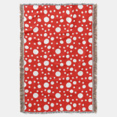 Couverture Couvercle de couette blanc Pois rouge (devant Vertical)