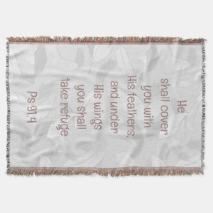 Couverture Couvrez-Vous Avec Ses Plumes Bible Citation Ps 91: