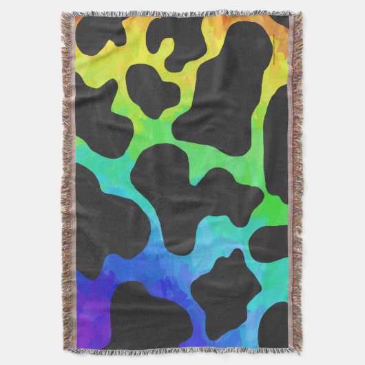 Couverture Cow Black et Rainbow Stuff (devant Vertical)