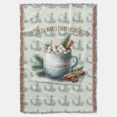 Couverture Cozy Winter Cocoa Marshmallow Scene (devant Vertical)