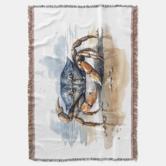Couverture Crabe de plage aquarelle (devant Vertical)