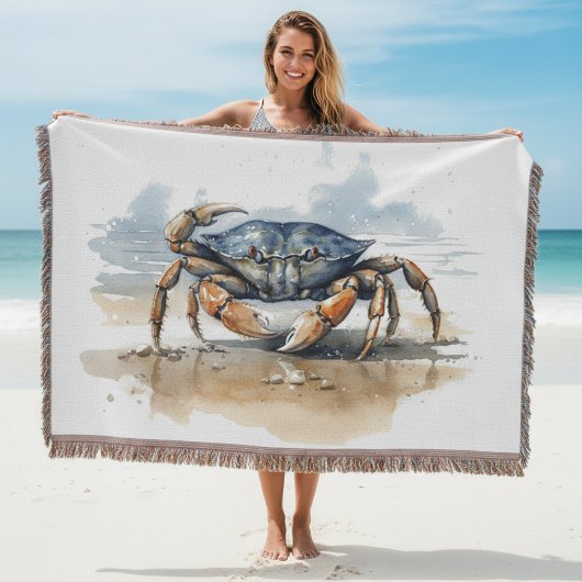 Couverture Crabe de plage aquarelle