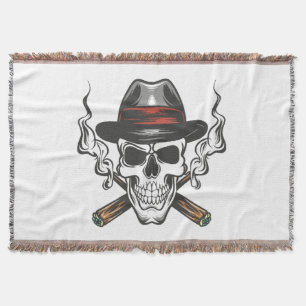 Couverture Crâne de gangster avec chapeau fedora