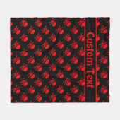 Couverture crâne rouge et os croisés avec texte pe (Devant (Horizontal))