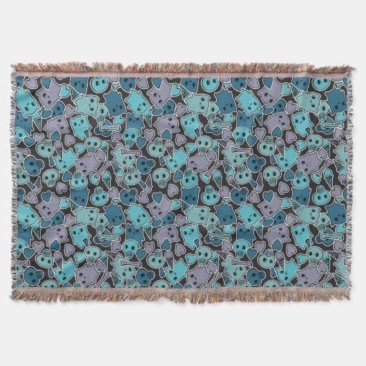 Couverture Crânes, et coeurs sur l'arrière - plan noir 2 (Devant)