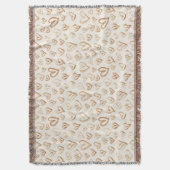 Couverture Cream Brown Hearts Valentine's Day Love (devant Vertical)