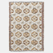 Couverture Cream Brown Native Tribal (devant Vertical)