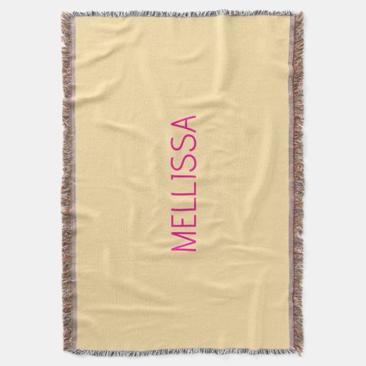 Couverture Cream minimalist custom name  (devant Vertical)