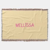 Couverture Cream minimalist custom name  (Devant)
