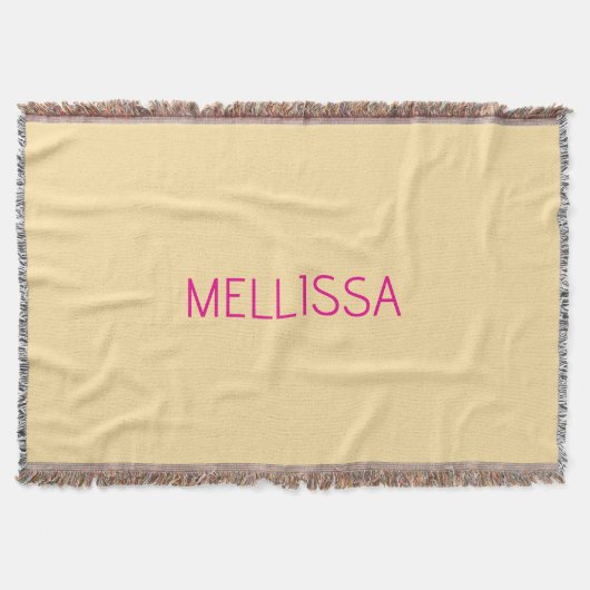 Couverture Cream minimalist custom name (Devant)