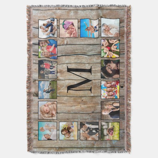 Couverture Create Your Custom Photo Collage Rustic Farmhouse (devant Vertical)