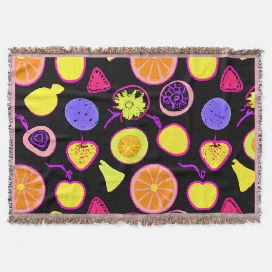 Couverture Créativité Artistique des Fruits Néon Vibrants (Devant)