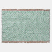 Couverture crème menthe celadon vert clair gris bleu (Devant)