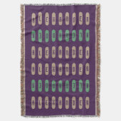 Couverture Crème violet géométrique moderne Vert Nom personna (devant Vertical)