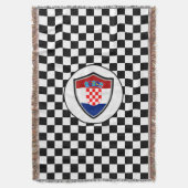 Couverture Croatian flag throw blanket (devant Vertical)