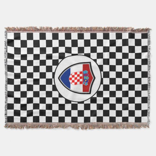 Couverture Croatian flag throw blanket (Devant)