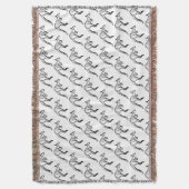 Couverture Crochet noir et blanc Kangaroo (devant Vertical)
