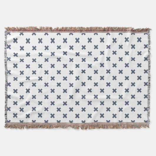 Couverture Crochets bleu-gris sur blanc (Devant)