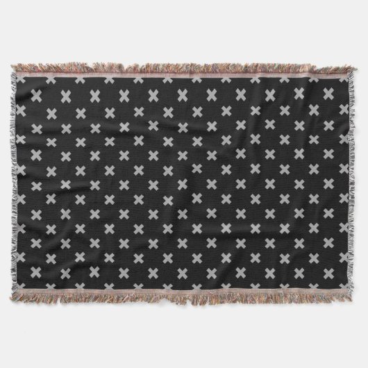 Couverture Crochets gris sur le noir (Devant)