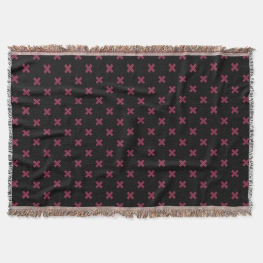Couverture Crochets Mulberry sur noir (Devant)
