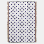 Couverture Croix bleu marine sur blanc (devant Vertical)