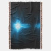 Couverture Croix chrétienne dans la lumière bleue (devant Vertical)