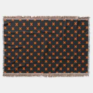 Couverture Croix orange sur le noir