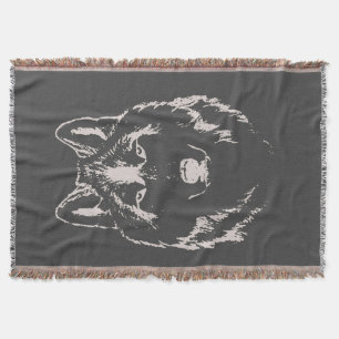 Couverture Croquis De Tête De Tête De Loup Gris Et Blanc