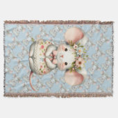 Couverture Cuisine Florale Souris Couronne Fleur (Devant)