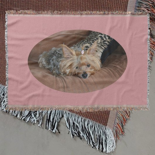 Couverture Cuisinement Mignonne Yorkie rose Chiot Blanche
