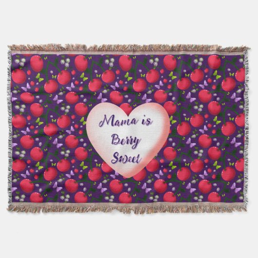 Couverture Custom and personalized Cute Cherry Butterfly  (Devant)