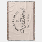 Couverture Custom Bachelorette Party Blanket Gift for Bride (devant Vertical)