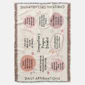 Couverture Custom Daily Affirmations Christian Bible Verse (devant Vertical)