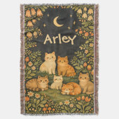 Couverture Custom Whimsical Cat Garden (devant Vertical)
