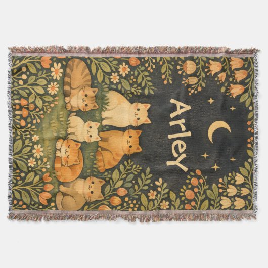 Couverture Custom Whimsical Cat Garden (Devant)