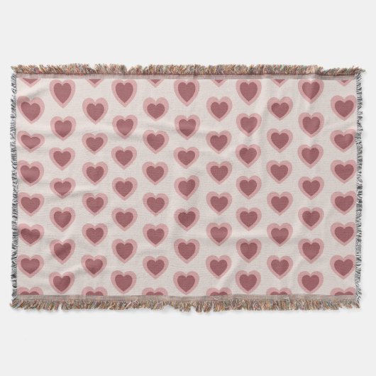 Couverture Customized Y2K Heart in Bordeaux Pink Retro (Devant)