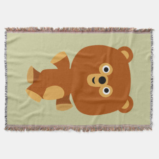 Couverture Cute Assertive Cartoon Ours Lancer Blanket