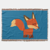 Couverture Cute Astute Cartoon Fox Jeter Blanket (Devant)