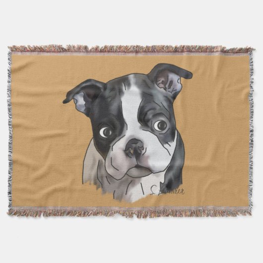 Couverture Cute Boston Terrier Dog (Devant)