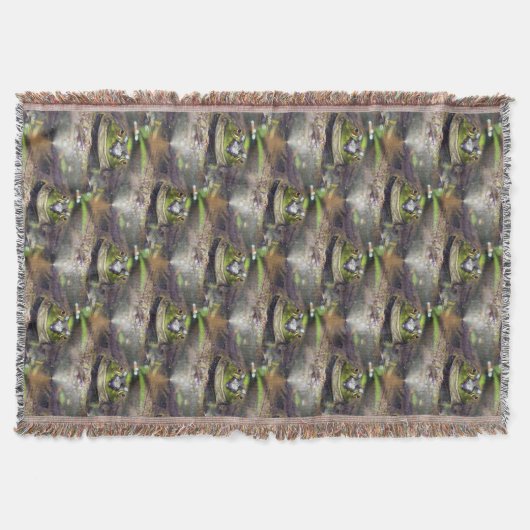 Couverture Cute Bullfrog Motif d'art naturel (Devant)