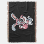 Couverture Cute Bunny with Glasses Blowing Bubble Gum (devant Vertical)