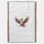 Couverture Cute Cartoon Eagle Flying – Friendly Vector Art (devant Vertical)