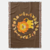 Couverture Cute Cartoon Lion Mandala Lance Blanket (devant Vertical)