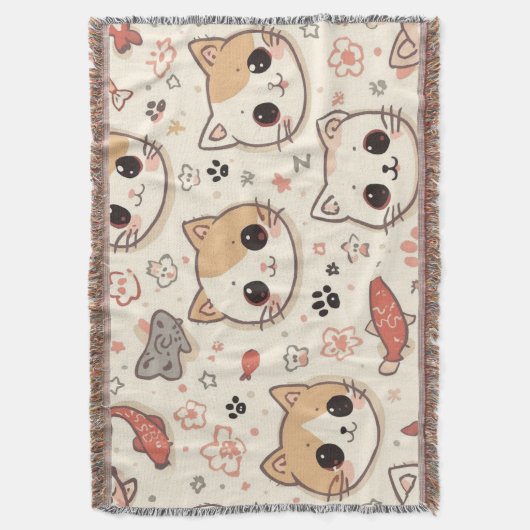 Couverture Cute Chat simple chaton Motif (devant Vertical)