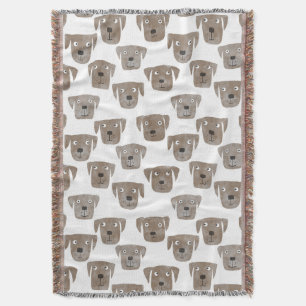 Couverture Cute chocolat Labrador Retriever Chien Aquarelle