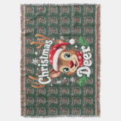Couverture Cute Christmas Deer Illustration (devant Vertical)